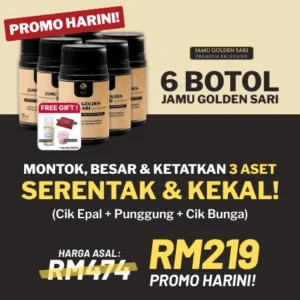 Set 6 Botol Jamu Golden Sari
